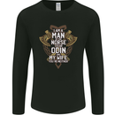 Funny Viking Wife Quote Wedding Anniversary Mens Long Sleeve T-Shirt Black