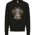 Funny Viking Wife Quote Wedding Anniversary Mens Sweatshirt Jumper Black