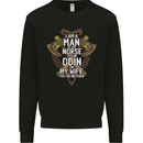 Funny Viking Wife Quote Wedding Anniversary Mens Sweatshirt Jumper Black