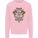 Funny Viking Wife Quote Wedding Anniversary Mens Sweatshirt Jumper Light Pink