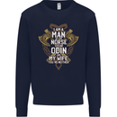 Funny Viking Wife Quote Wedding Anniversary Mens Sweatshirt Jumper Navy Blue