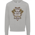 Funny Viking Wife Quote Wedding Anniversary Mens Sweatshirt Jumper Sports Grey
