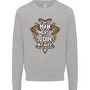Funny Viking Wife Quote Wedding Anniversary Mens Sweatshirt Jumper Sports Grey