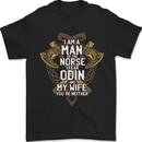 Funny Viking Wife Quote Wedding Anniversary Mens T-Shirt 100% Cotton Black