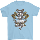 Funny Viking Wife Quote Wedding Anniversary Mens T-Shirt 100% Cotton Light Blue