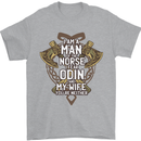 Funny Viking Wife Quote Wedding Anniversary Mens T-Shirt 100% Cotton Sports Grey