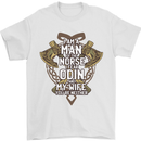 Funny Viking Wife Quote Wedding Anniversary Mens T-Shirt 100% Cotton White