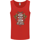Funny Viking Wife Quote Wedding Anniversary Mens Vest Tank Top Red