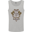 Funny Viking Wife Quote Wedding Anniversary Mens Vest Tank Top Sports Grey