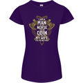 Funny Viking Wife Quote Wedding Anniversary Womens Petite Cut T-Shirt Purple