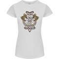 Funny Viking Wife Quote Wedding Anniversary Womens Petite Cut T-Shirt White