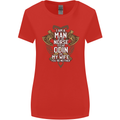 Funny Viking Wife Quote Wedding Anniversary Womens Wider Cut T-Shirt Red