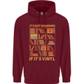 Funny Vinyl Records Turntable Music LP Childrens Kids Hoodie Maroon