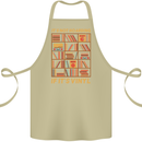 Funny Vinyl Records Turntable Music LP Cotton Apron 100% Organic Khaki