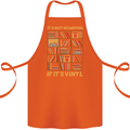 Funny Vinyl Records Turntable Music LP Cotton Apron 100% Organic Orange