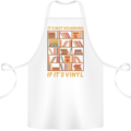 Funny Vinyl Records Turntable Music LP Cotton Apron 100% Organic White