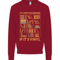 Funny Vinyl Records Turntable Music LP Kids Sweatshirt Jumper Red