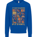 Funny Vinyl Records Turntable Music LP Kids Sweatshirt Jumper Royal Blue