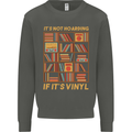 Funny Vinyl Records Turntable Music LP Kids Sweatshirt Jumper Storm Grey