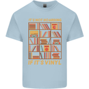 Funny Vinyl Records Turntable Music LP Kids T-Shirt Childrens Light Blue