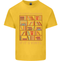 Funny Vinyl Records Turntable Music LP Mens Cotton T-Shirt Tee Top Yellow