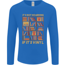 Funny Vinyl Records Turntable Music LP Mens Long Sleeve T-Shirt Royal Blue