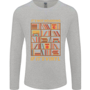Funny Vinyl Records Turntable Music LP Mens Long Sleeve T-Shirt Sports Grey