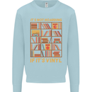 Funny Vinyl Records Turntable Music LP Mens Sweatshirt Jumper Light Blue
