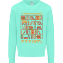 Funny Vinyl Records Turntable Music LP Mens Sweatshirt Jumper Peppermint