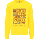 Funny Vinyl Records Turntable Music LP Mens Sweatshirt Jumper Yellow