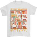 Funny Vinyl Records Turntable Music LP Mens T-Shirt 100% Cotton White