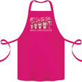 Funny Weekly Coffee to Alcohol Evolution Wine Cotton Apron 100% Organic Pink