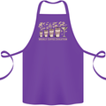 Funny Weekly Coffee to Alcohol Evolution Wine Cotton Apron 100% Organic Purple
