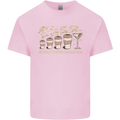 Funny Weekly Coffee to Alcohol Evolution Wine Kids T-Shirt Childrens Light Pink