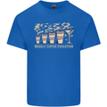 Funny Weekly Coffee to Alcohol Evolution Wine Kids T-Shirt Childrens Royal Blue