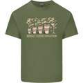 Funny Weekly Coffee to Alcohol Evolution Wine Mens Cotton T-Shirt Tee Top Military Green