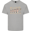 Funny Weekly Coffee to Alcohol Evolution Wine Mens Cotton T-Shirt Tee Top Sports Grey