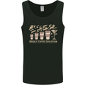 Funny Weekly Coffee to Alcohol Evolution Wine Mens Vest Tank Top Black