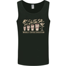 Funny Weekly Coffee to Alcohol Evolution Wine Mens Vest Tank Top Black