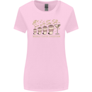 Funny Weekly Coffee to Alcohol Evolution Wine Womens Wider Cut T-Shirt Light Pink