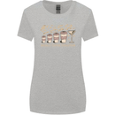 Funny Weekly Coffee to Alcohol Evolution Wine Womens Wider Cut T-Shirt Sports Grey