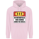 Funny Wheelie Motorbike Motocross MotoX Childrens Kids Hoodie Light Pink