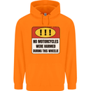 Funny Wheelie Motorbike Motocross MotoX Childrens Kids Hoodie Orange