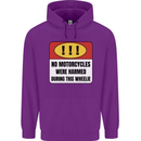 Funny Wheelie Motorbike Motocross MotoX Childrens Kids Hoodie Purple