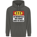 Funny Wheelie Motorbike Motocross MotoX Childrens Kids Hoodie Storm Grey