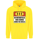 Funny Wheelie Motorbike Motocross MotoX Childrens Kids Hoodie Yellow