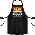 Funny Wheelie Motorbike Motocross MotoX Cotton Apron 100% Organic Black