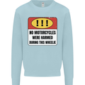Funny Wheelie Motorbike Motocross MotoX Kids Sweatshirt Jumper Light Blue