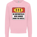 Funny Wheelie Motorbike Motocross MotoX Kids Sweatshirt Jumper Light Pink