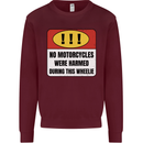 Funny Wheelie Motorbike Motocross MotoX Kids Sweatshirt Jumper Maroon